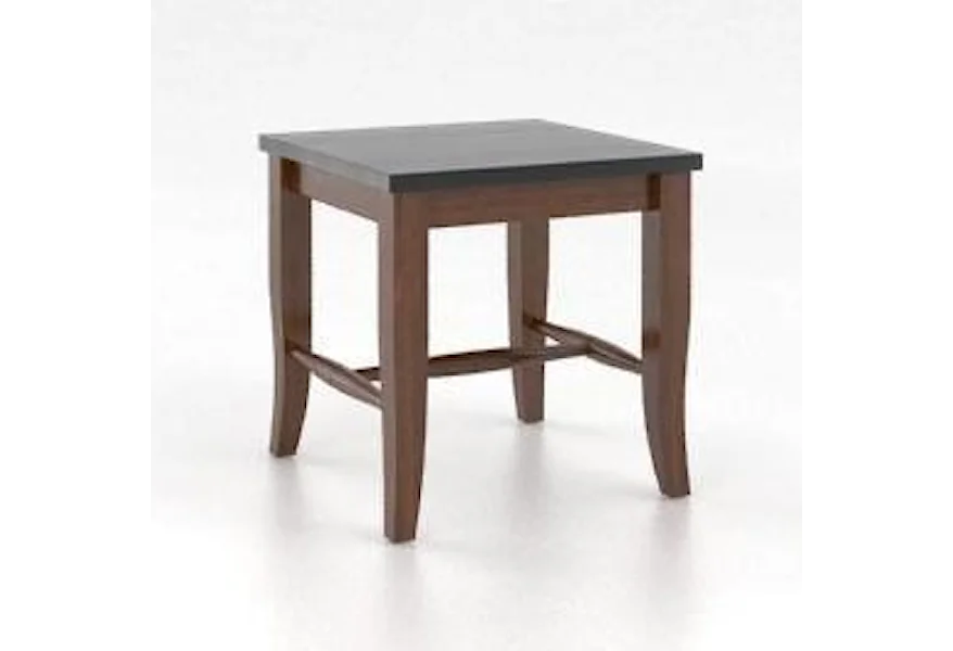 Custom Dining Customizable Wooden Seat Bench, 18" by Canadel at Esprit Decor Home Furnishings